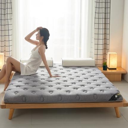 91家纺网 家纺一手货源 找家纺 优莱床垫 2024新款乳胶记忆棉床垫 碳纤维灰单边