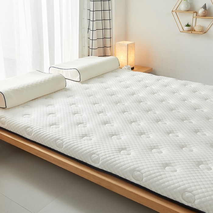 91家纺网 家纺一手货源 找家纺 优莱床垫 2024新款乳胶记忆棉床垫 白单边