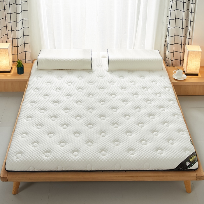 91家纺网 家纺一手货源 找家纺 优莱床垫 2024新款乳胶记忆棉床垫 白单边