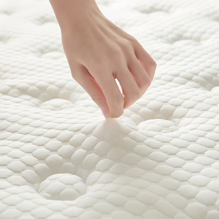 91家纺网 家纺一手货源 找家纺 优莱床垫 2024新款乳胶记忆棉床垫 白单边