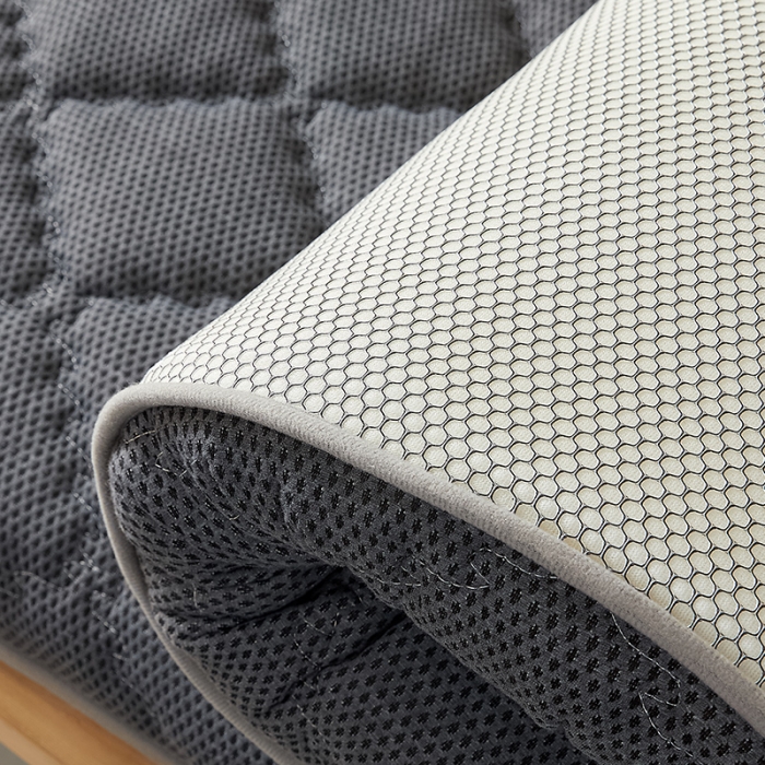 91家纺网 家纺一手货源 找家纺 优莱床垫 2024新款乳胶记忆棉床垫 灰单边