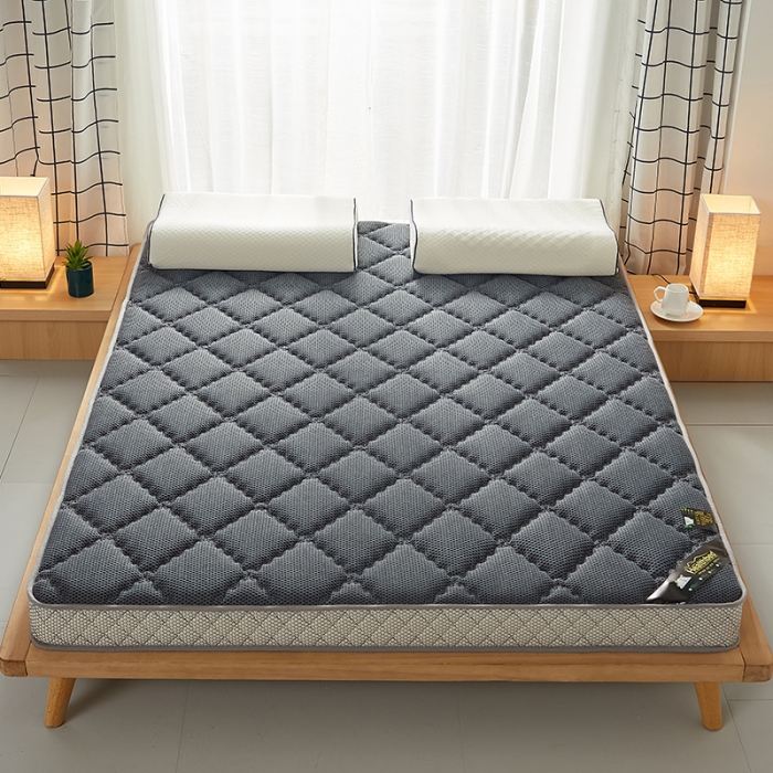 91家纺网 家纺一手货源 找家纺 优莱床垫 2024新款乳胶记忆棉床垫 灰立体