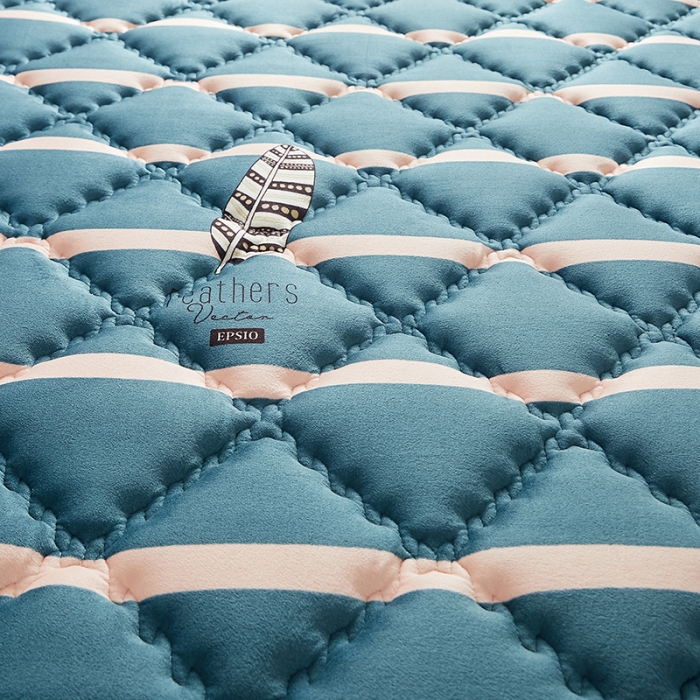 91家纺网 家纺一手货源 找家纺 优莱床垫 2024新款乳胶记忆棉床垫 水晶绒雨叶单边