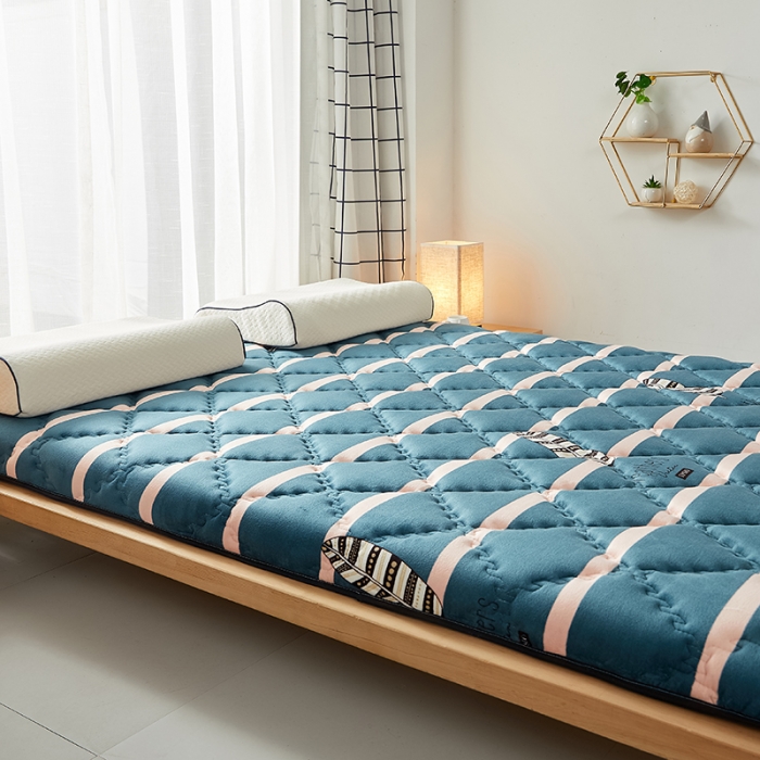 91家纺网 家纺一手货源 找家纺 优莱床垫 2024新款乳胶记忆棉床垫 水晶绒雨叶单边