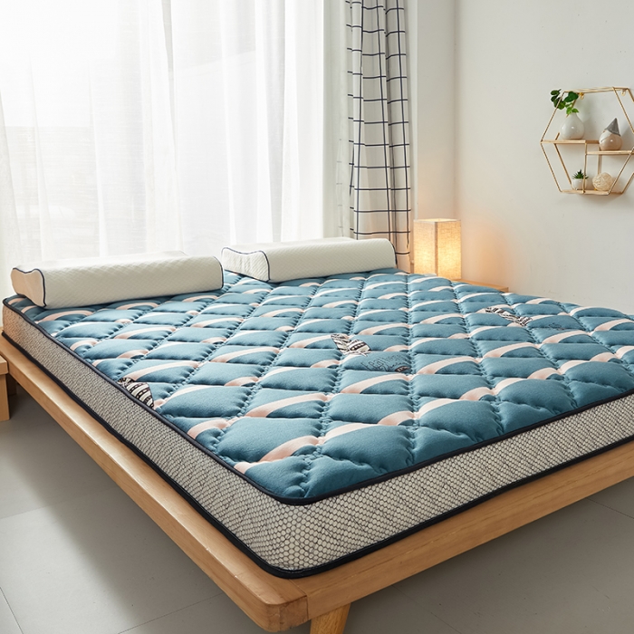 91家纺网 家纺一手货源 找家纺 优莱床垫 2024新款乳胶记忆棉床垫 水晶绒雨叶立体