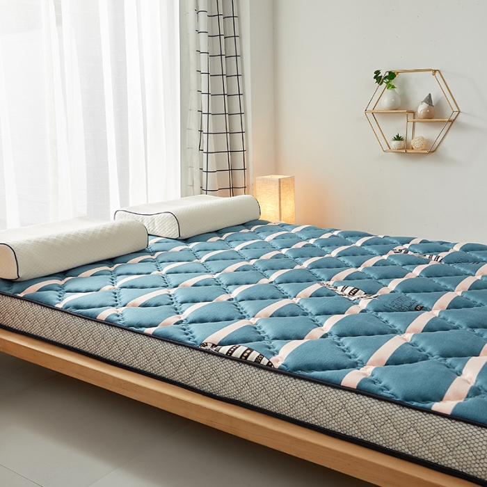 91家纺网 家纺一手货源 找家纺 优莱床垫 2024新款乳胶记忆棉床垫 水晶绒雨叶立体