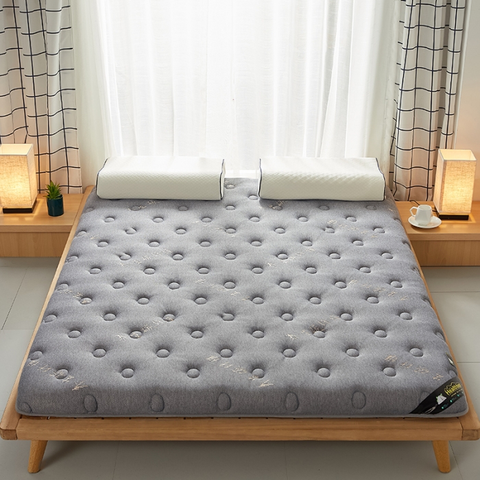 91家纺网 家纺一手货源 找家纺 优莱床垫 2024新款乳胶记忆棉床垫 碳纤维灰单边