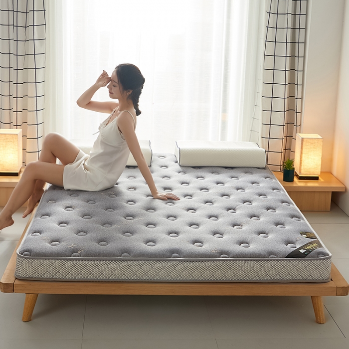 91家纺网 家纺一手货源 找家纺 优莱床垫 2024新款乳胶记忆棉床垫 养生碳纤维立体床垫