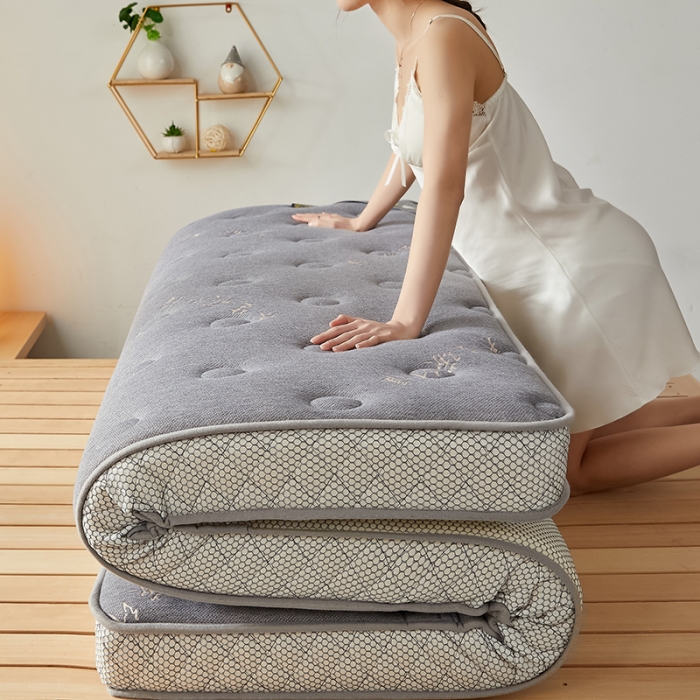 91家纺网 家纺一手货源 找家纺 优莱床垫 2024新款乳胶记忆棉床垫 养生碳纤维立体床垫