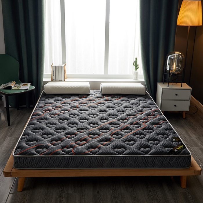 91家纺网 家纺一手货源 找家纺 优莱床垫 2024新款乳胶硬质棉立体床垫 爱心简忆时光