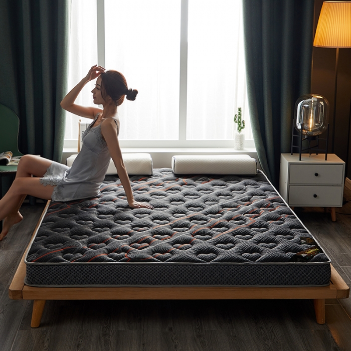 91家纺网 家纺一手货源 找家纺 优莱床垫 2024新款乳胶硬质棉立体床垫 爱心简忆时光