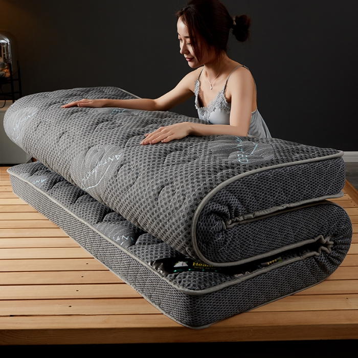 91家纺网 家纺一手货源 找家纺 优莱床垫 2024新款乳胶硬质棉立体床垫 爱心轻奢时尚