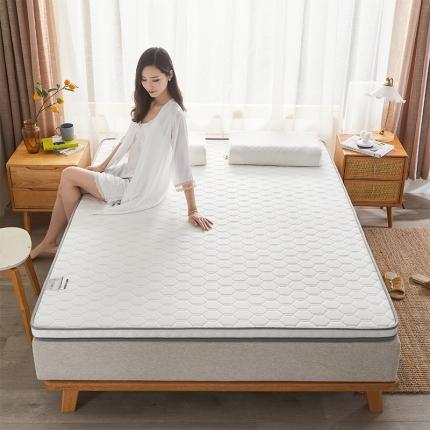 丽诺床垫 2022新款纯色海绵25D立体床垫 5厘米白色