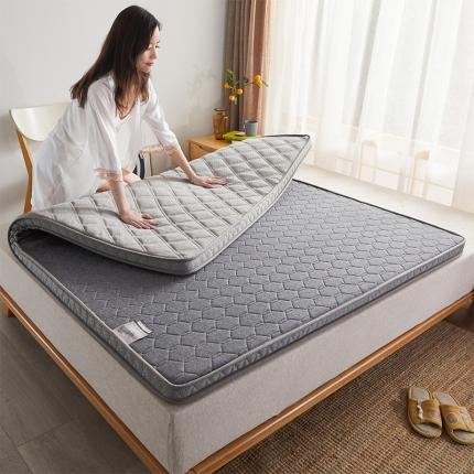 丽诺床垫 2022新款纯色海绵25D立体床垫 5厘米灰色
