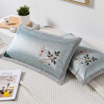 （总）织布人 2022新款夏凉枕冰丝藤艾草全荞麦枕头枕芯