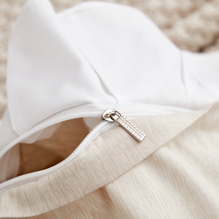 91家纺网 家纺一手货源 找家纺 啊雅家居2025新款韩版肌理纹立体剪花花边四件套 肌理黄