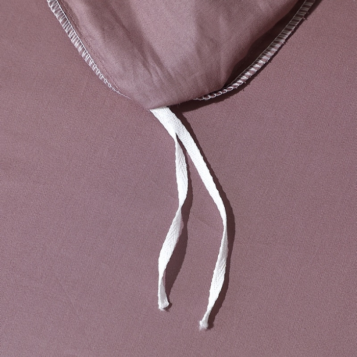 91家纺网 家纺一手货源 找家纺 晶缦 2022新款纯棉50支双股贡缎长绒棉纯色四件纯沐-帛咖色