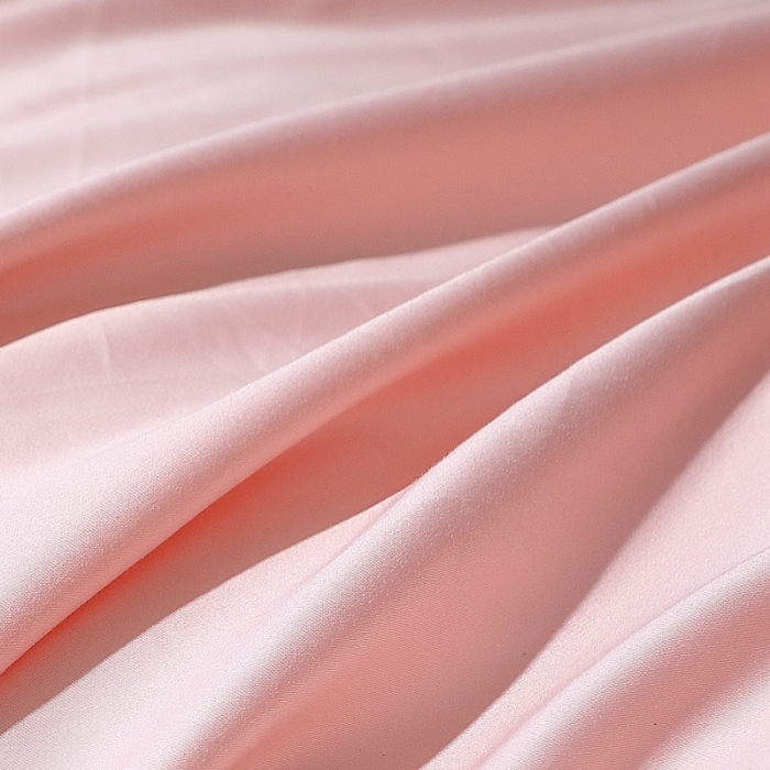 91家纺网 家纺一手货源 找家纺 2022新款纯棉50支双股贡缎长绒棉纯色四件套全棉-纯沐浅粉玉