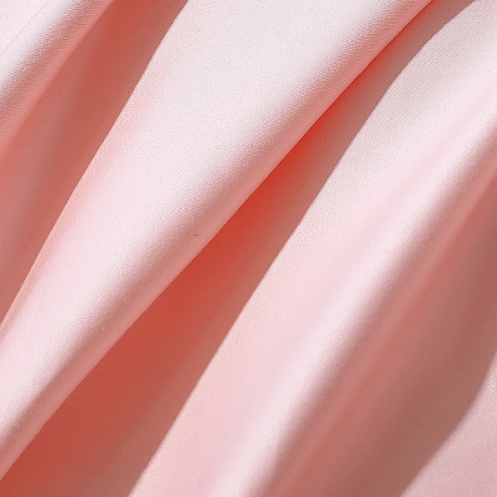 91家纺网 家纺一手货源 找家纺 2022新款纯棉50支双股贡缎长绒棉纯色四件套全棉-纯沐浅粉玉