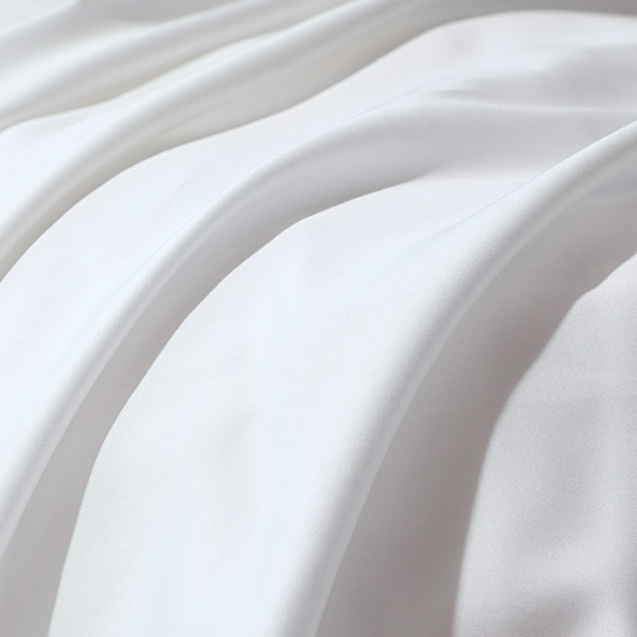 91家纺网 家纺一手货源 找家纺 2022新款纯棉50支双股贡缎长绒棉纯色四件套全棉-纯沐绅士白
