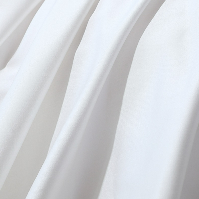 91家纺网 家纺一手货源 找家纺 2022新款纯棉50支双股贡缎长绒棉纯色四件套全棉-纯沐绅士白