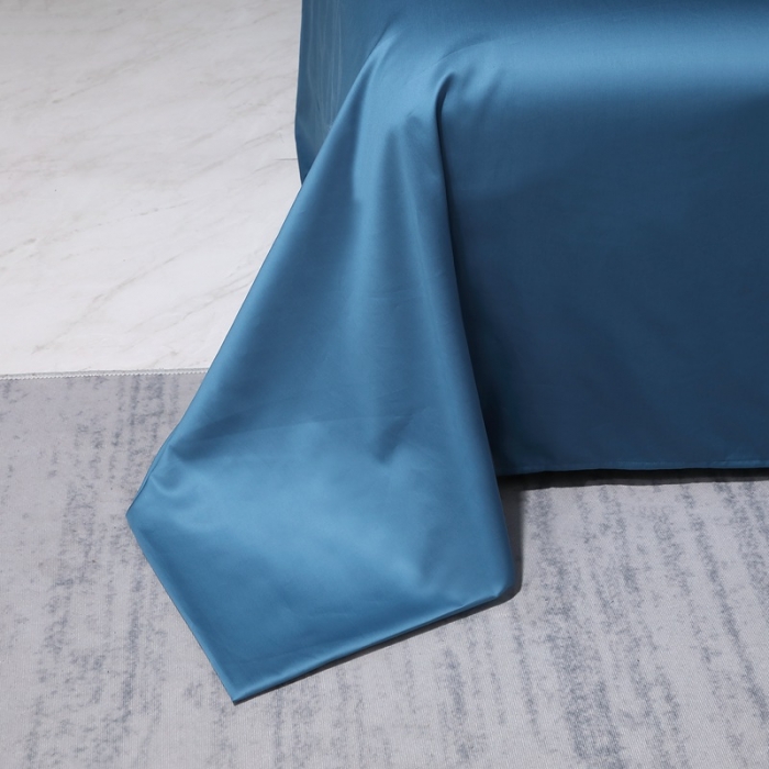 91家纺网 家纺一手货源 找家纺 (总)2024新款纯棉全棉50支双股贡缎长绒棉纯色单品单床单单件素色被单