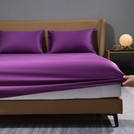 91家纺网 家纺一手货源 找家纺 (总)2024新款全棉纯棉50支双股S贡缎长绒棉纯色单品单床笠单品床罩床垫保护套