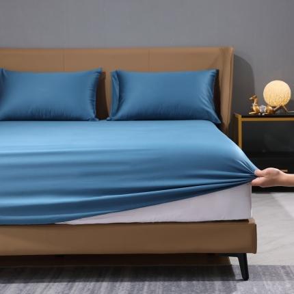 (总)2024新款全棉纯棉50支双股S贡缎长绒棉纯色单品单床笠单品床罩床垫保护套