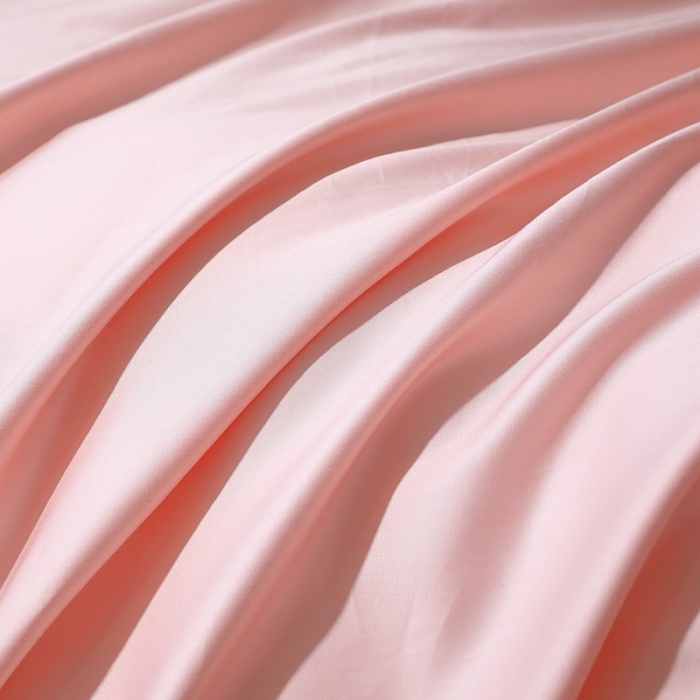 91家纺网 家纺一手货源 找家纺 2022全棉纯棉50支双股贡缎长绒棉纯色单被套单件品纯沐浅粉玉