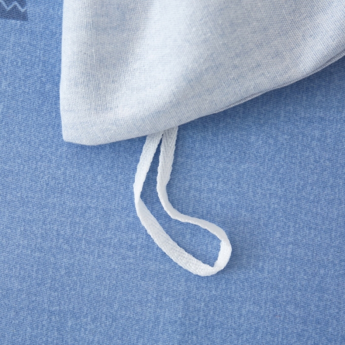 91家纺网 家纺一手货源 找家纺 金纱玉纺 2022新款印花加厚磨毛四件套 梦想-蓝