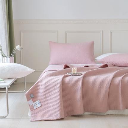 91家纺网 家纺一手货源 找家纺 久典家居 2022新款A类双面色织全棉水洗棉床盖 豆沙