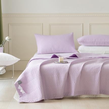 91家纺网 家纺一手货源 找家纺 久典家居 2022新款A类双面色织全棉水洗棉床盖 紫