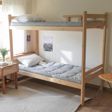 寐眠 2022新款羽丝绒磨毛学生床垫 灰色