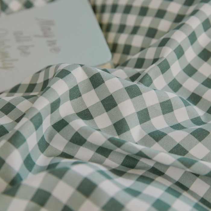 91家纺网 家纺一手货源 找家纺 世爵 2022新款亲肤棉学生宿舍上下铺三件套开学季 优格绿