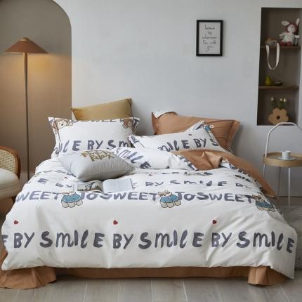 91家纺网 家纺一手货源 找家纺 由丽 2025新款铂金精梳臻棉四件套-卡通系列 萌萌假日