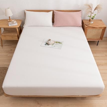 91家纺网 家纺一手货源 找家纺 （总）蓝巢 2022新款全棉色织水洗棉单床笠