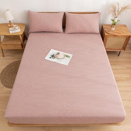 91家纺网 家纺一手货源 找家纺 （总）蓝巢 2022新款全棉色织水洗棉单床笠