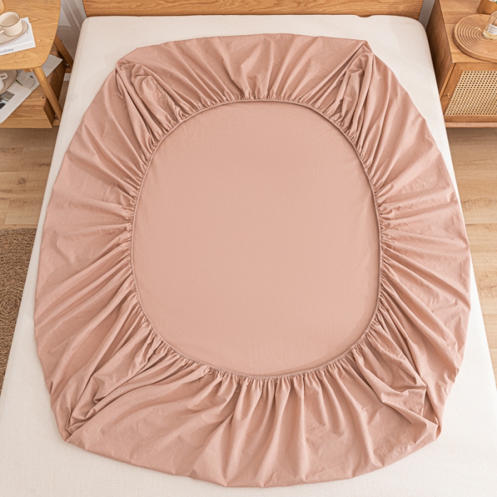 91家纺网 家纺一手货源 找家纺 （总）蓝巢 2022新款全棉色织水洗棉单床笠