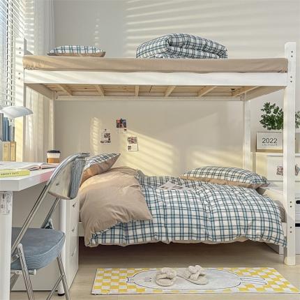 91家纺网 家纺一手货源 找家纺 （总）蓝巢 2022新款全棉水洗棉学生季套件