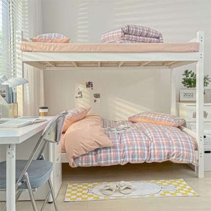 91家纺网 家纺一手货源 找家纺 （总）蓝巢 2022新款全棉水洗棉学生季套件