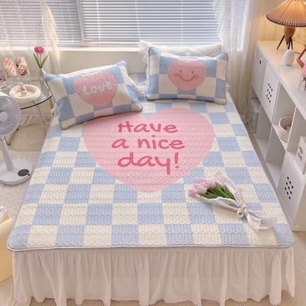 91家纺网 家纺一手货源 找家纺 总1 顾里家纺 新款韩系ins印花凉感软席凉席-场景一