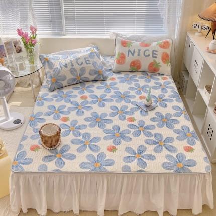 91家纺网 家纺一手货源 找家纺 总1 顾里家纺 新款韩系ins印花凉感软席凉席-场景一