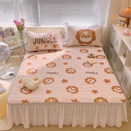 91家纺网 家纺一手货源 找家纺 总1 顾里家纺 新款韩系ins印花凉感软席凉席-场景一