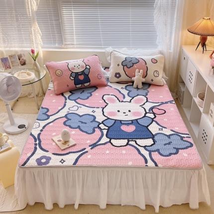 91家纺网 家纺一手货源 找家纺 总1 顾里家纺 新款韩系ins印花凉感软席凉席-场景一