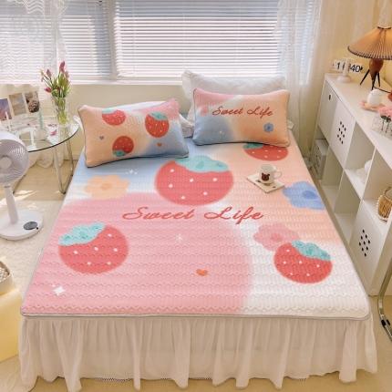 91家纺网 家纺一手货源 找家纺 总1 顾里家纺 新款韩系ins印花凉感软席凉席-场景一