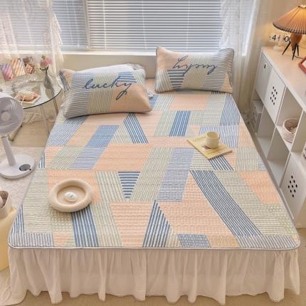 91家纺网 家纺一手货源 找家纺 总1 顾里家纺 新款韩系ins印花凉感软席凉席-场景一