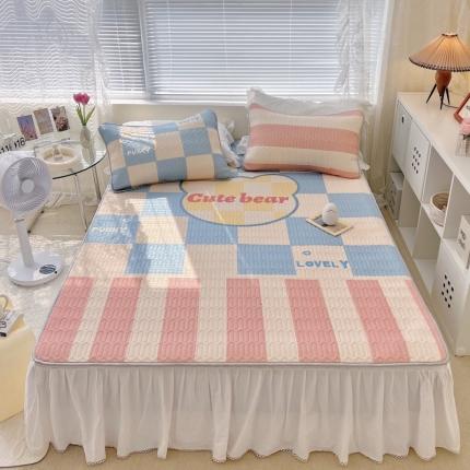 91家纺网 家纺一手货源 找家纺 总1 顾里家纺 新款韩系ins印花凉感软席凉席-场景一