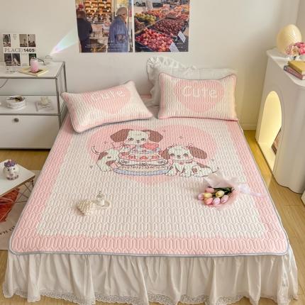 91家纺网 家纺一手货源 找家纺 总1 顾里家纺 新款韩系ins印花凉感软席凉席-场景一