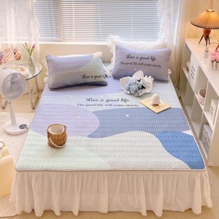 91家纺网 家纺一手货源 找家纺 总1 顾里家纺 新款韩系ins印花凉感软席凉席-场景一