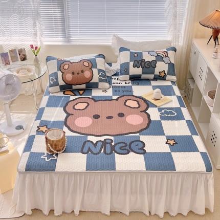 91家纺网 家纺一手货源 找家纺 总1 顾里家纺 新款韩系ins印花凉感软席凉席-场景一